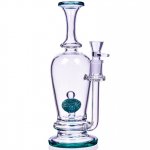 The Royal Vase - 11" Specialty Percolator Cylinder Base Bong - Winter Green New