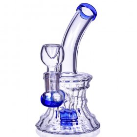 The King Of Concave - Titled Neck Matrix Perc Concave Bong New