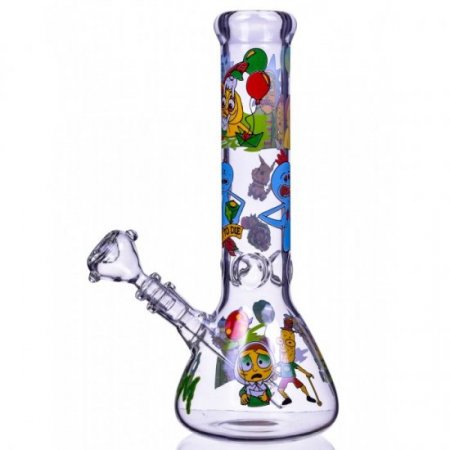 The Crazy Emotions - 12" Rick and Morty Inspired Beaker Bong Very Thick & Heavy - Special Deal New