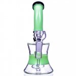 Sour n Sweet Smoke - 8" Tilted Neck Showerhead Perc Bong New