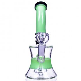 Sour n Sweet Smoke - 8" Tilted Neck Showerhead Perc Bong New