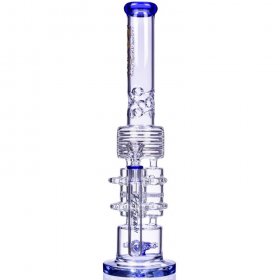 Neptune Trophy - Lookah? - 20" Sprinkler Perc To Honeycomb Barrel Perc - Blue New