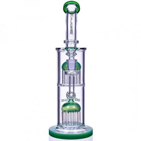 The Warrior - Bougie? Glass - 12" Dual Tree Percolator Bong New