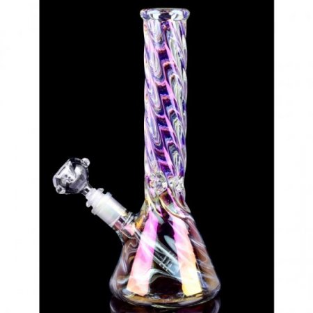 Baby Smoker's Tornado - 13" Chameleon Thick Heavy Beaker Base Bong New