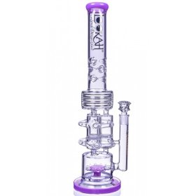 Smoke Barrel - Lookah Original Design Series - 20" Sprinkler Perc To Honeycomb Barrel Perc - Lilac New