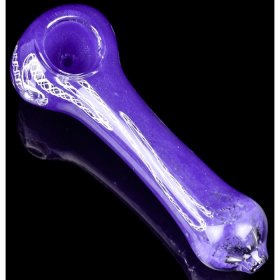 5" Swirled Fritted Glass Hand Pipe New