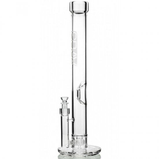 Grav? - 20\" Extra Large Straight Base Water Pipe - Clear Accents New