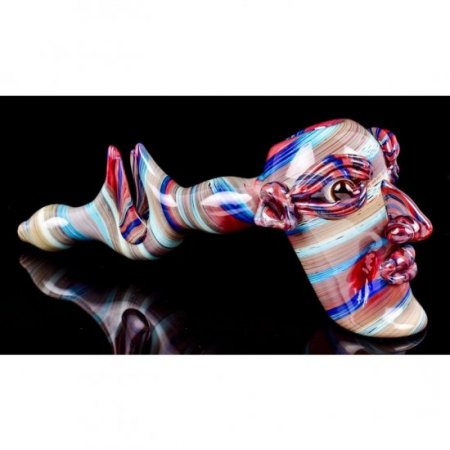 The Easter Moai - 10" Stone Face Hammer Bubbler New