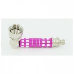 Metal pipe hot Pink with Lid New