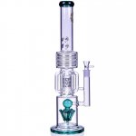 Smoke Runner - On Point Glass - 20" 6 Arm w/ Sprinkler Perc Bong - Assorted Colors! New