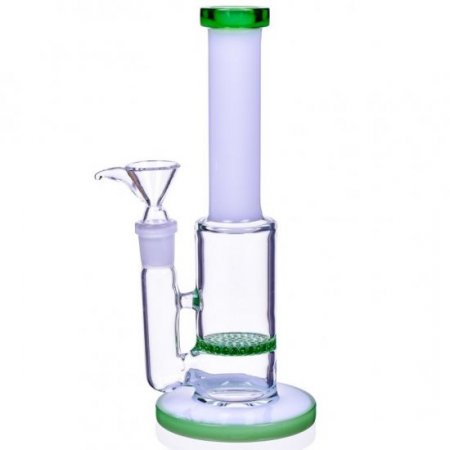 8" Honeycomb Bong - Green New