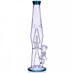 Magic Lamp - 14" Showerhead Perc Bong - Winter Green New