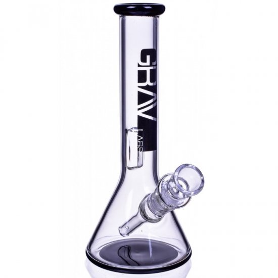 GRAV? 8\" Small Simple Clear Beaker Base Smoking Bong Water Pipe New