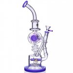 The Will - 13" Lookah? Tilted Inline Coiled Perc Bong Water Pipe - Final Clearance - Assorted Colors New