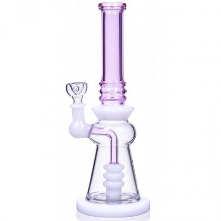 Crafty Smoke - 12" Triple Matrix Perc Bong - Pink New