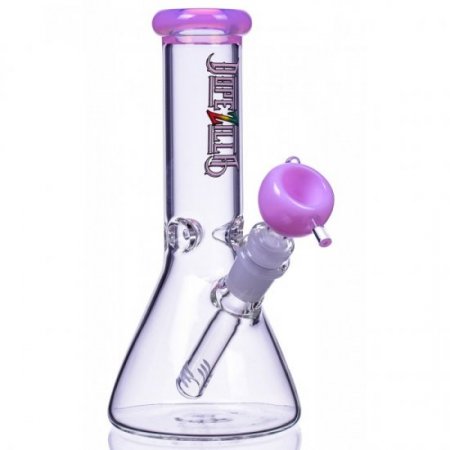 Lil Zilla - 7" Thick Beaker Base Bong - Milky Pink New