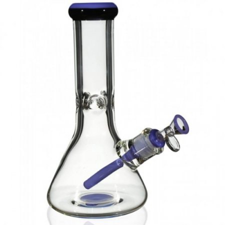 Simply Thick 10" Beaker Bottom Bong - 8mm Thick with American Color