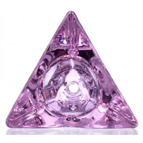 TriSmoke - 14mm Triangle Male Dry Herb Bowl - Smoking Accessories - Pink New