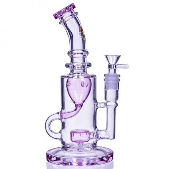 10\" FAB EGG RECYCLER BONG WATER PIPE - PINK New