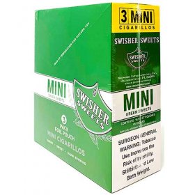 Swisher Sweets Mini Cigarillos Green Sweet 15ct