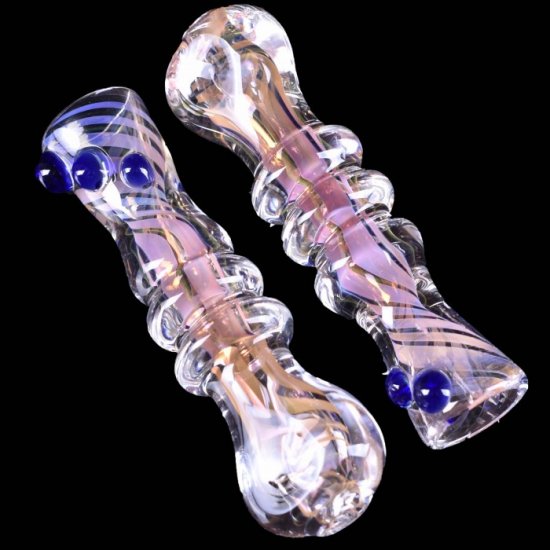 3.5\" Golden Fumed Chillum With bubble stocks New