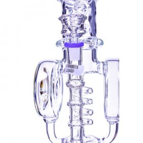 Smoke Reviver - Lookah? - 18" Coil Perc To Sprinkler Perc Bong - Purple New