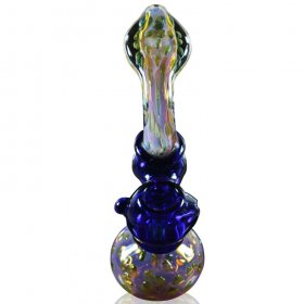 8" Golden Fumed Spotted Water Bubbler New