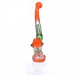 7" Sherlock Bubbler with Perc - Orange New