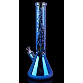 Smoke Chameleon- Chill Glass 15" Thick Iridescent Beaker Base Bong New