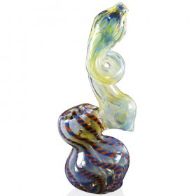 7" Twisted Fumed Bubbler New