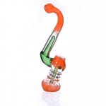 7" Sherlock Bubbler with Perc - Orange New