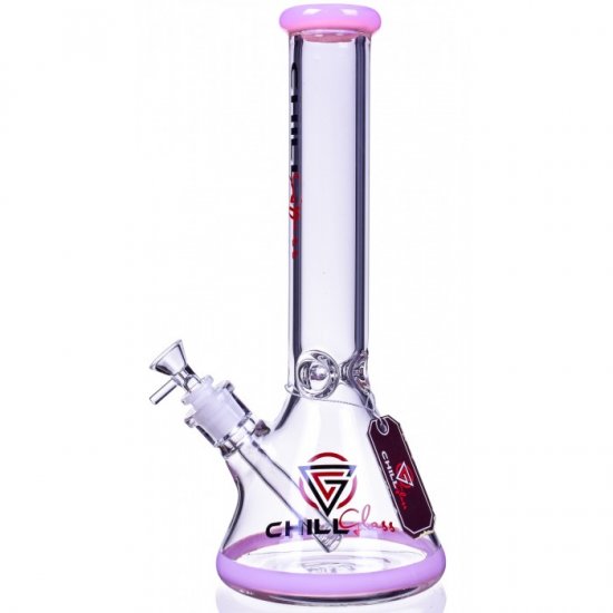 The Empire - Chill Glass - 14\" Beaker Base Bong - Pink New