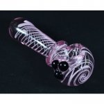 5" Cotton Candy Swirl - Pink Glass pipe New