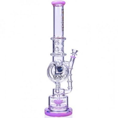 Smoke Reviver - Lookah? - 18" Coil Perc To Sprinkler Perc Bong - Pink New