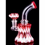 The Homing Pigeon - 8" Colorful Pattern Tilted Neck Bong New