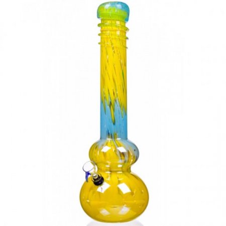 16" Double Bubble Wire Wrap Bong Water Pipe - Metallic Solar Eclips New