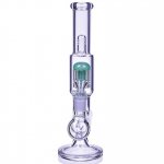 Cross Fire - 11" Showerhead to Inline Perc Bong New