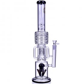 Smoke Runner - On Point Glass - 20" 6 Arm w/ Sprinkler Perc Bong New