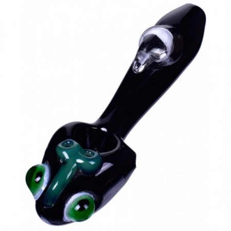 The Black Ant Wasp - 6" Black Hand Pipe New