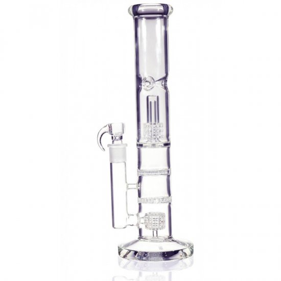 The Glass Desert Relic - 14\" Inline Showerhead Perc to Double Honeycomb to Domed Stereo Matrix Perc New