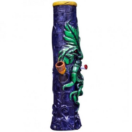 Smokin' Leaf - 12" Hand Crafted Wooden Bong New