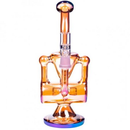 Fury 420 - 9" Golden Fumed Recycler Classic Bong New