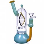 Aquaman's Pipe - 8.5" Rotating DNA Perc New