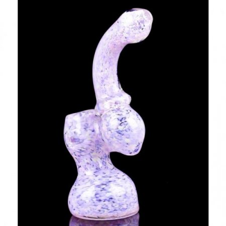 Pink Slurpee - 7" Fritted Work Sherlock Bubbler - Purple New