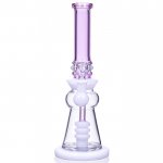 Crafty Smoke - 12" Triple Matrix Perc Bong - Pink New