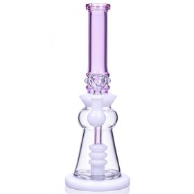 Crafty Smoke - 12" Triple Matrix Perc Bong - Pink New