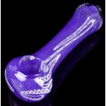 5" Swirled Fritted Glass Hand Pipe New