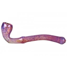 8" Fritted Striped Sherlock - Fumed - Rustic Red New