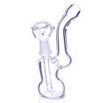 5" Clear Bubbler Percolator - Dry Herb New