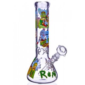 The Crazy Emotions - 12" Rick and Morty Inspired Beaker Bong Very Thick & Heavy - Special Deal New